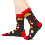 HAPPYPOP Taco Socks For Men - Funny Taco Gifts Mexican Dad, Food Socks Men, Bring Me Tacos, Mexican Socks