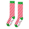 Candy Cane Socks Kids Christmas Socks - Boys Girls Socks 10-12 Years