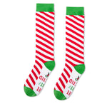 Candy Cane Socks Kids Christmas Socks - Boys Girls Socks 7-9 Years