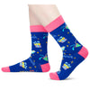 HAPPYPOP Funny Astrology Space Aquarius Zodiac Gifts - Constellation Horoscope Gifts for Women Teen Girls, Crazy Star Galaxy Aquarius Socks