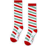 Christmas Gifts Stocking Socks For Men Women - Secret Santa Socks Xmas Stocking Stuffers For Dad Mom Teens, Candy Cane Claf Socks