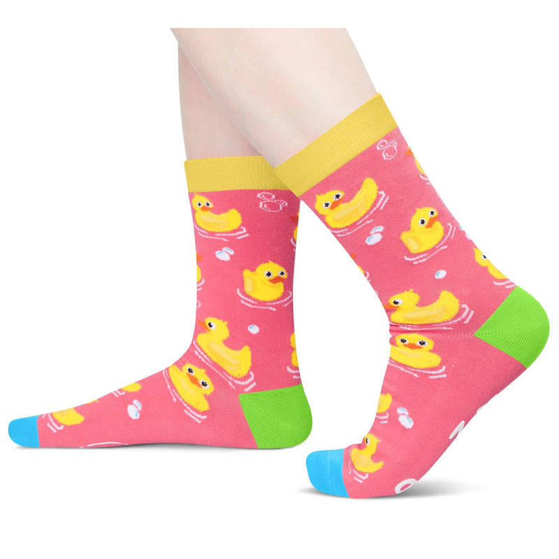 Duck Gifts For Men Women - Duck Socks Xmas Stocking Stuffers For Mom Dad, Santa Socks For Christmas