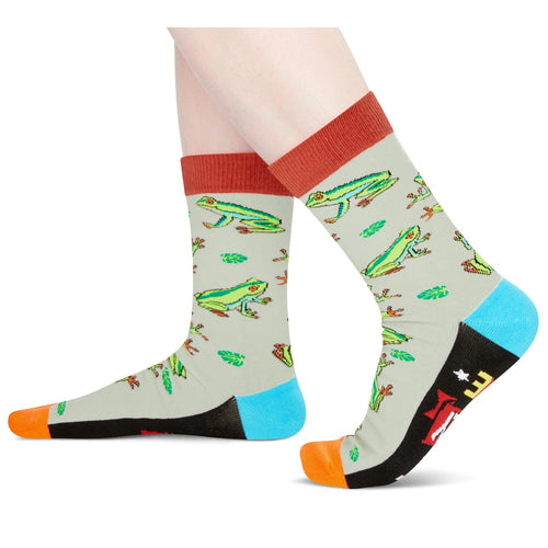 HAPPYPOP Frog Gifts for Women Men - Frog Socks Sea Animal Gifts, Frog Stocking Stuffers for Teens