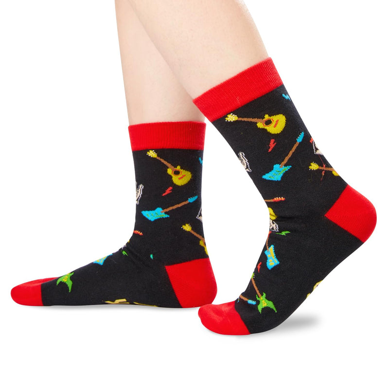 HAPPYPOP Rock and Roll Gifts for Men Women - Funny Punk Rock Gifts Rock Socks for Rock Lovers, Music Gifts for Teens Music Lovers