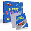 HAPPYPOP 13th Birthday Gifts Ideas for Boys - Socks for Official Teenager Age 13, Birthday Racing Presents with Greeting Card for 13 Year Old