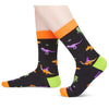 Halloween Socks Spooky Gifts For Men Women - Halloween Gifts Horror Gifts Halloween Dinosaur Dino Spooky Socks