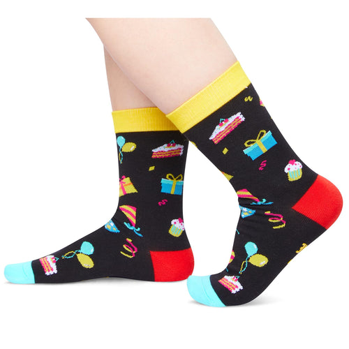 10 Year Old Birthday Gifts for Boys - Socks for Tween Boys Girls Age 10, Presents for 10 Year Olds, 10 Year Old Boy Gift Ideas, Black