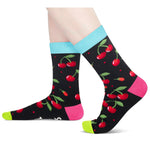 Funny Cherry Gifts for Women Girls - Cute Cherry Socks for Cherry Lovers, Valentine's Day Fruit Gifts, Novelty Fruit Socks for Teen Girls