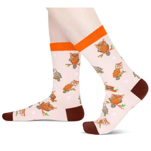 HAPPYPOP Funny Owl Socks for Women Teen Girls - Owl Gifts for Owl Lovers Bird Gifts for Bird Lovers