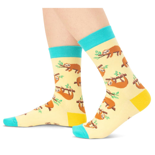 Sloth Gifts for Women - Funny Sloth Socks for Girl Boys, Novelty Sloth Gifts for Men