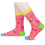 Funny Fox Gifts for Teens - Cute Fox Socks Silly Socks for Boys Girls, Stuff Stocking Stuffers for Fox Lover