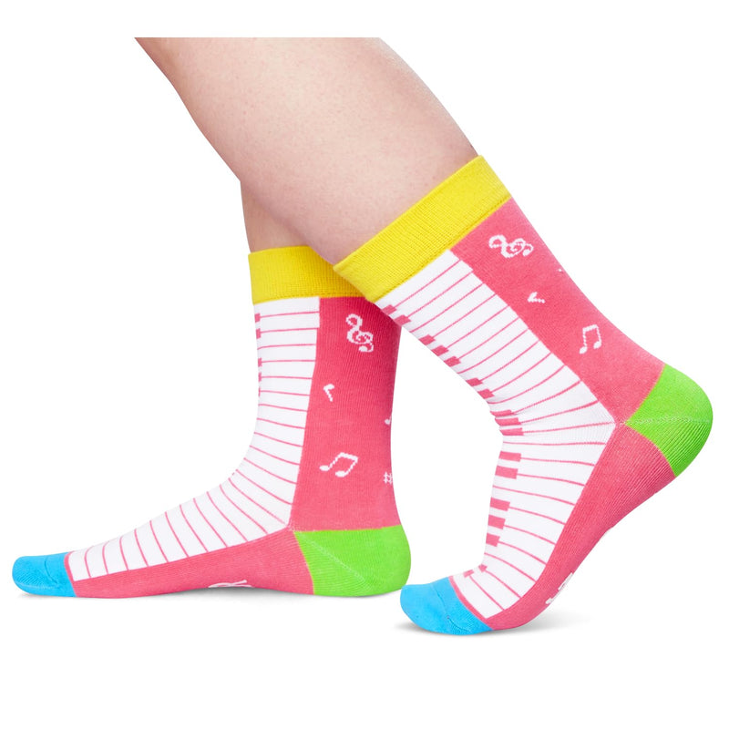 Piano Gifts for Girls Boys - Funny Music Gifts for Kids, Music Lovers Piano Socks 7-9 Years