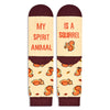 Squirrel Gifts for Squirrel Lovers - Funny Squirrel Socks for Women Men, Funny Squirrel Gifts for Teen Boys Girls