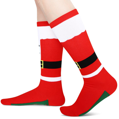 Christmas Gifts Stocking Socks for Teen Girls - Christmas Knee High Elf Socks Secret Santa Xmas Stocking Stuffers for Women