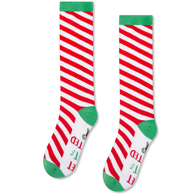 Candy Cane Socks Christmas Gifts - Christmas Socks Xmas Gifts Present Candy Cane Stocking Stuffers