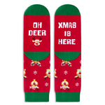 Funny Christmas Socks for Boys Girls, Holiday Socks Reindeer Socks for Kids, Christmas Gifts Santa Gifts Stocking Stuffers