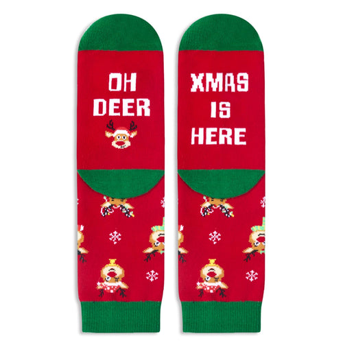 Christmas Gifts Stocking Socks for Little Kids - Holiday Socks Reindeer Socks for Kids, Christmas Gifts Santa Gifts Stocking Stuffers