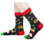 Christmas Gifts Stocking Socks For Men - Secret Santa Socks Xmas Stocking Stuffers For Him Dad School Bus Driver