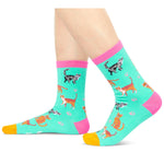 Funny Cat Mom Gifts for Women Cat Lover Gifts, Fun Cat Socks for Women Girls Cat Mom Socks