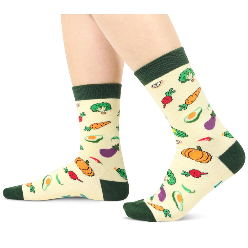 Vegan Gifts Ideas Socks - Vegetarian Gifts Men Women Vegan Socks, Vegetable Socks for Her Him