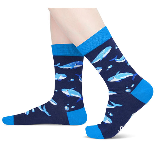 Whale Gifts for Women Girls - Crazy Whale Socks Ocean Gifts, Sea Whale Socks Animal Socks