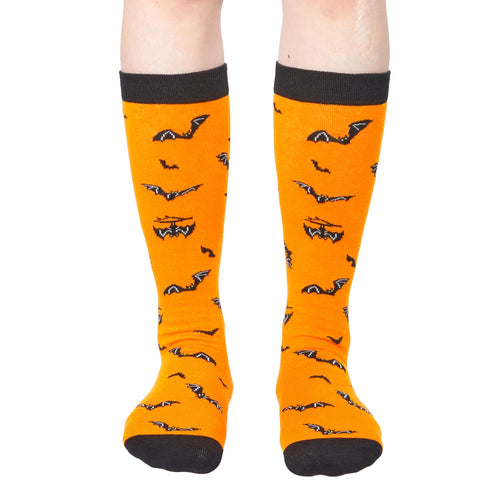 Halloween Socks Spooky Gifts For Boys Girls - Halloween Gifts for Kids 7-9 Years Old Boys Girls Knee Pumpkin Socks