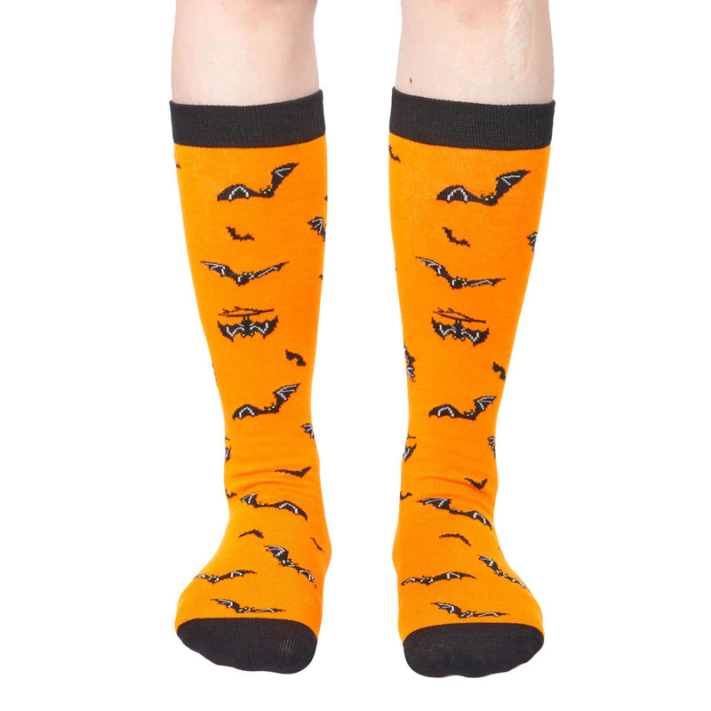 Halloween Socks Spooky Gifts For Boys Girls - Halloween Gifts for Kids 10-12 Years Old Boys Girls Knee Pumpkin Socks