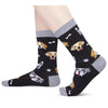 Dog Mom Gifts for Women - Gifts for Dog Lovers, Funny Dog Gifts, Silly Fun Gifts for Mom Her, Novelty Dog Socks In Black