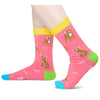 Funny Chihuahua Socks for Girls - Crazy Chihuahua Gifts Silly Fun Weird Gifts In Pink