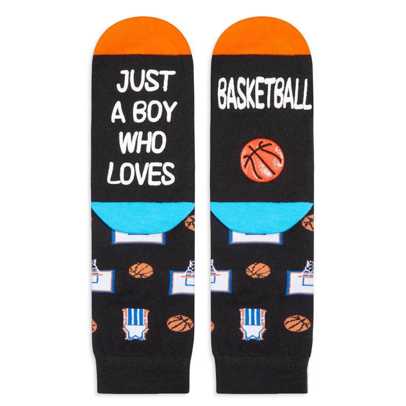 4th-6th Birthday Gift Ideas for Boys - Kids Novelty Socks, Soccer Basketball Hockey Baseball Gifts for Boys Kids