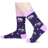 HAPPYPOP Elephant Gift Ideas for Women - Funny Elephant Socks, Elephant Stuff Christmas Stocking Stuffers for Teen Girls, Animal Socks