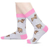 Funny Pug Gifts for Pug Lovers - Novelty Pug Socks Crazy Silly Fun Socks In Gray