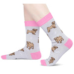 Funny Pug Gifts for Pug Lovers - Novelty Pug Socks Crazy Silly Fun Socks In Gray