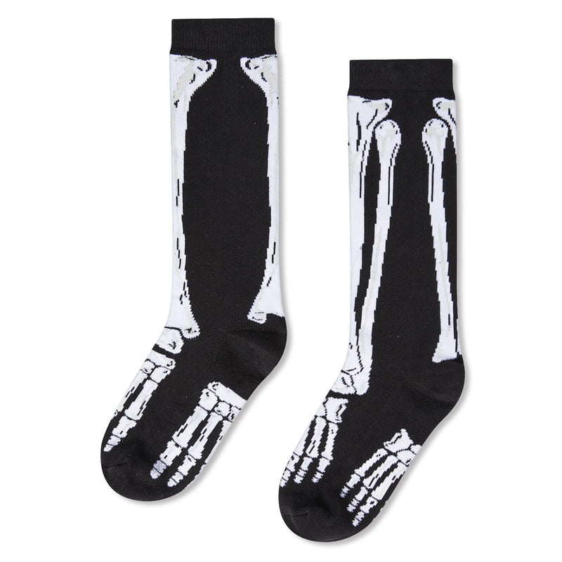 Halloween Gifts Ideas for Kids - Halloween Socks Spooky Gifts for Boys Girls, Knee Skeleton Socks for Kids Horror Socks