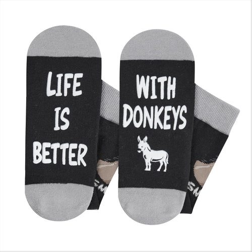 Donkey Gifts Socks Ideas for Men - Donkey Socks Silly Socks, Farm Animal Socks Women Gag Gifts