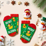 Christmas Gifts Stocking Socks For Men Women - Duck Socks Xmas Stocking Stuffers For Mom Dad, Santa Socks For Christmas