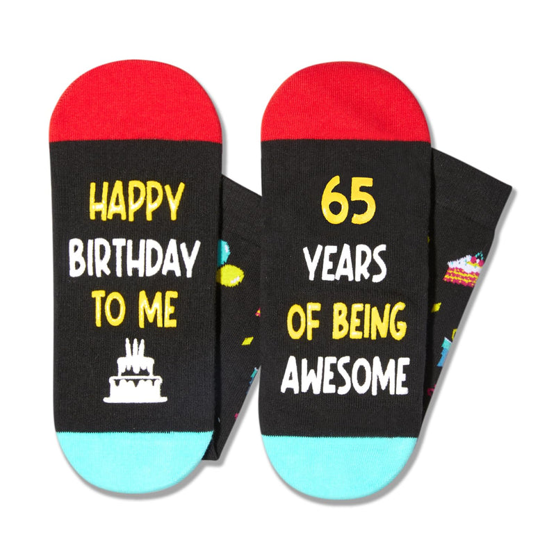 65th Birthday Gifts Ideas Socks - Cool Gifts for 65 Year Old Man Woman, Gifts for Men Women in Their 65s