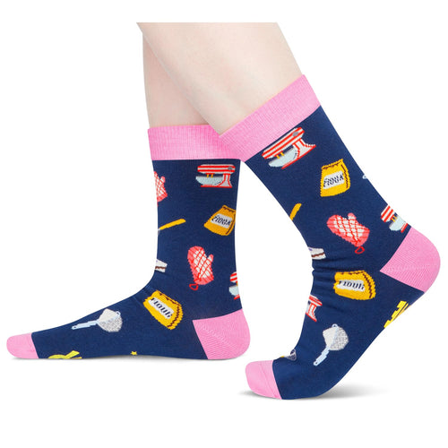 Cooking Gifts Chef Gifts Pastry Gifts - Baking Gifts Gifts For Baker, Chef Socks Lets Get Baked Socks Baking Socks For Women Baker Socks Chef Socks