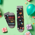 16th Birthday Gifts for Teens - Socks for Young Adults Age 16, Presents for 16 Year Old Boys and Girls, 16 Yr Old Gift Ideas