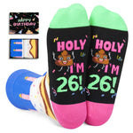 26th Birthday Gifts for Her Him, Gifts for 26 Year Old Women Men, Best Cool 26th Birthday Gifts Socks for Male Female