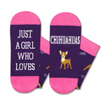 Chihuahua Socks for Women - Funny Chihuahua Gifts for Chihuahua Lovers Crazy Silly Fun Socks