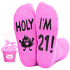 21st Birthday Gift Ideas for Women - 21 Year Old Women Female Birthday Gifts, Happy 21st Birthday Socks for Woman Girls