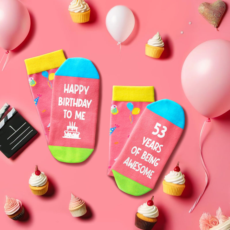 53rd Birthday Gifts Ideas for Women - Socks for 53 Year Olds, 53rd Birthday Gifts for Her Him, Best Gifts for 53 Year Old Woman Man