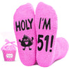 51st Birthday Gifts Ideas for Women - Socks for 51 Year Old Woman, 51st Birthday Gifts for Her, Gifts for 51 Year Old Female