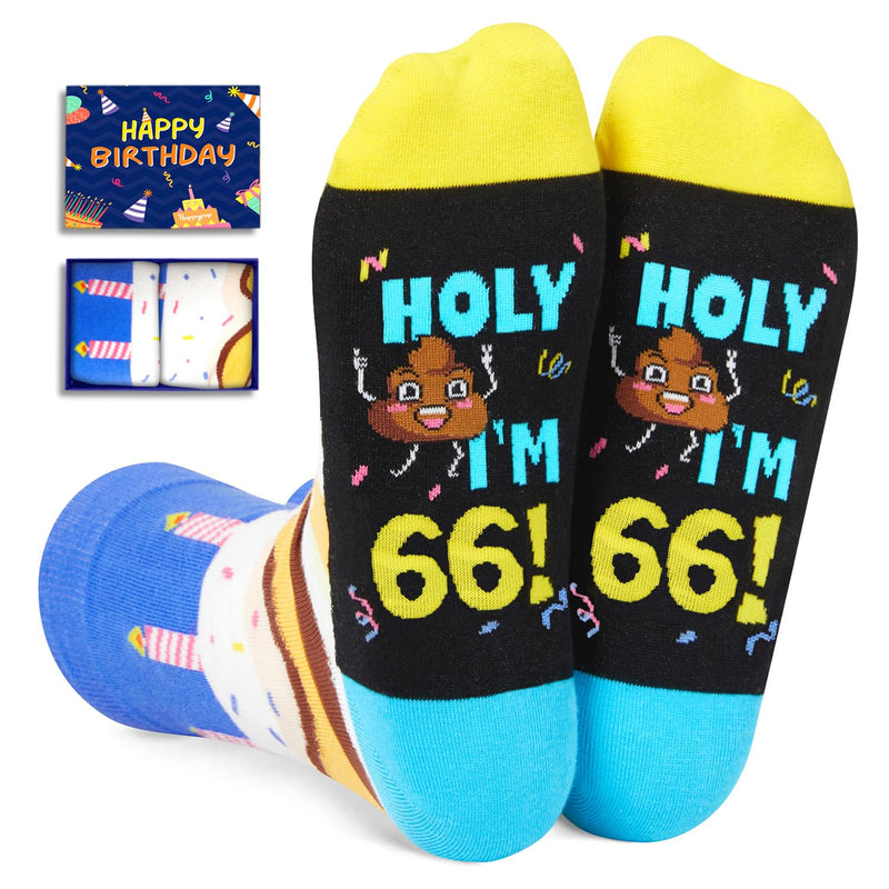 66 Year Old Birthday Gifts for Middle Aged Men Women, Best Gifts for 66 Year Old Man Woman, 66th Birthday Gifts for Him Her, 66th Birthday Socks