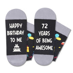 72nd Birthday Gift Ideas for Men - Socks for 72nd Birthday, Best Gifts for 72 Elderly Dad, 72 Year Old Gifts