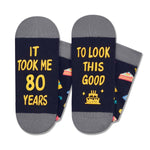 80th Birthday Gifts for Men - Socks for 80 Year Olds, Gift Ideas for 80 Year Old Man Woman, 80th Birthday Socks