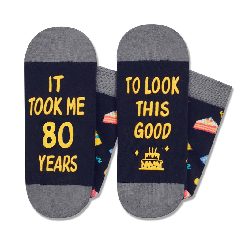 80th Birthday Gifts for Men - Socks for 80 Year Olds, Gift Ideas for 80 Year Old Man Woman, 80th Birthday Socks