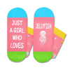 Jellyfish Gifts for Girls Women - Crazy Jellyfish Socks Ocean Gifts, Funny Jellyfish Socks Animal Socks