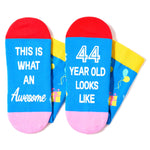 44th Birthday Gift Ideas Socks - 44 Year Old Birthday Gifts for Old Aged Men Women, 44th Birthday Gifts for Him Her